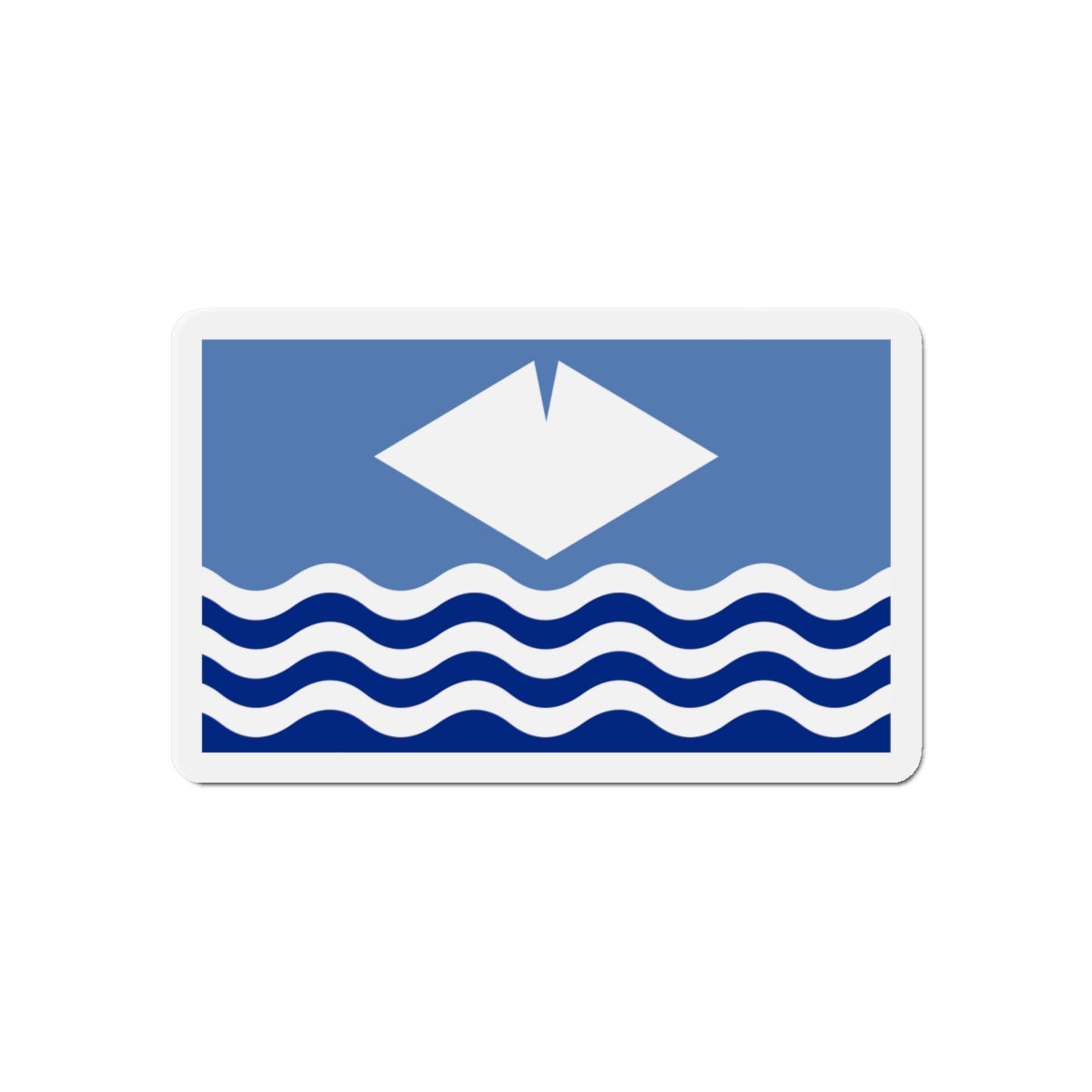 Flag of Isle of Wight UK - Die-Cut Magnet-6 × 6"-The Sticker Space