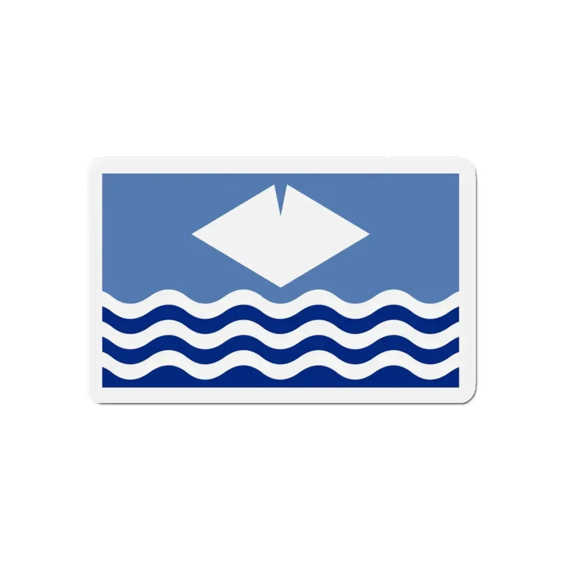 Flag of Isle of Wight UK - Refrigerator Magnet 5 Inch - The Sticker Space