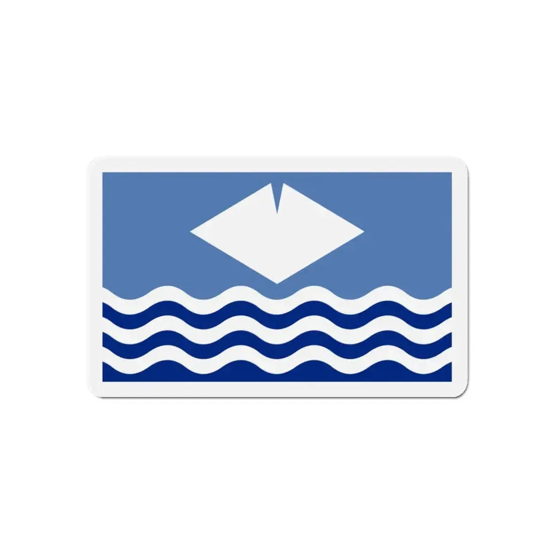 Flag of Isle of Wight UK - Refrigerator Magnet 6 Inch - The Sticker Space