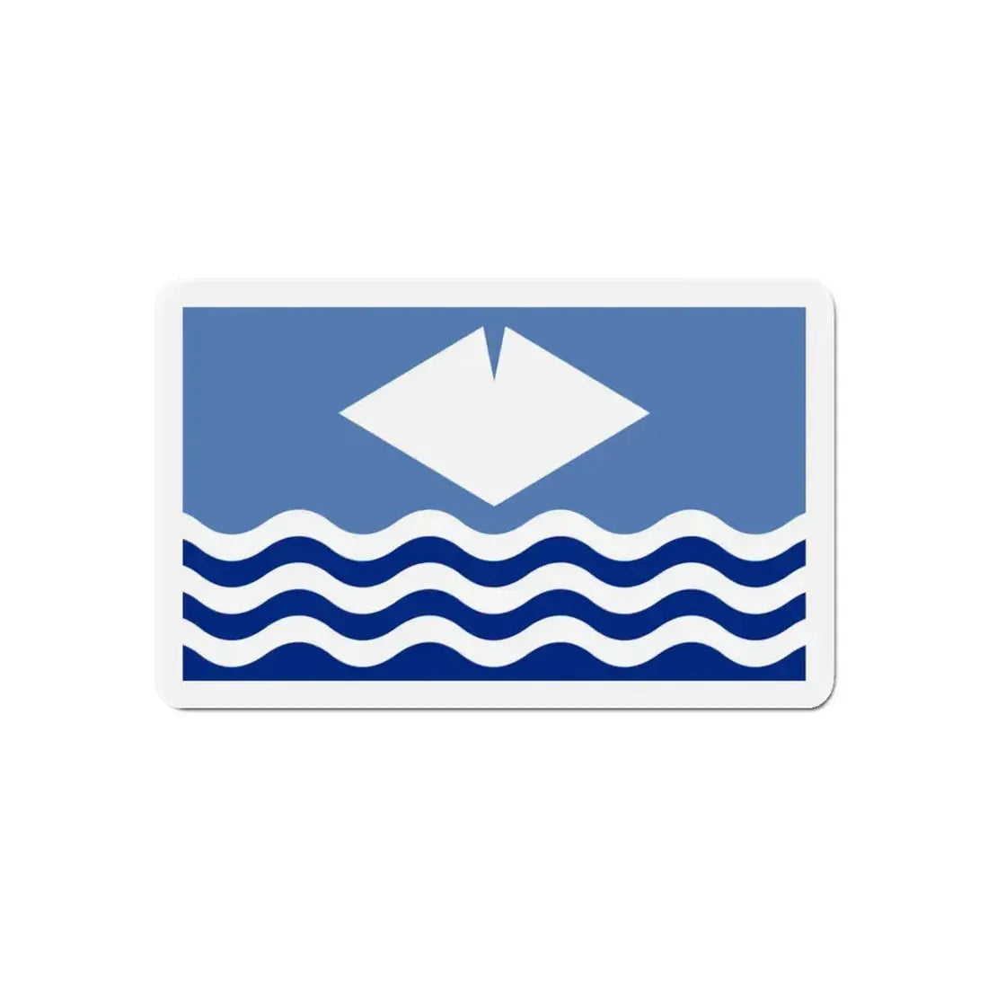 Flag of Isle of Wight UK - Refrigerator Magnet - The Sticker Space