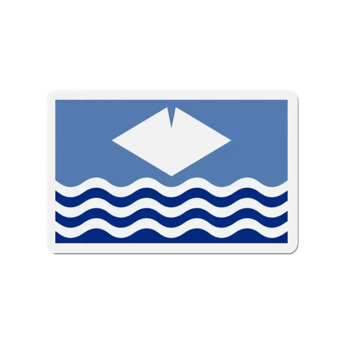 Flag of Isle of Wight UK - Refrigerator Magnet - The Sticker Space