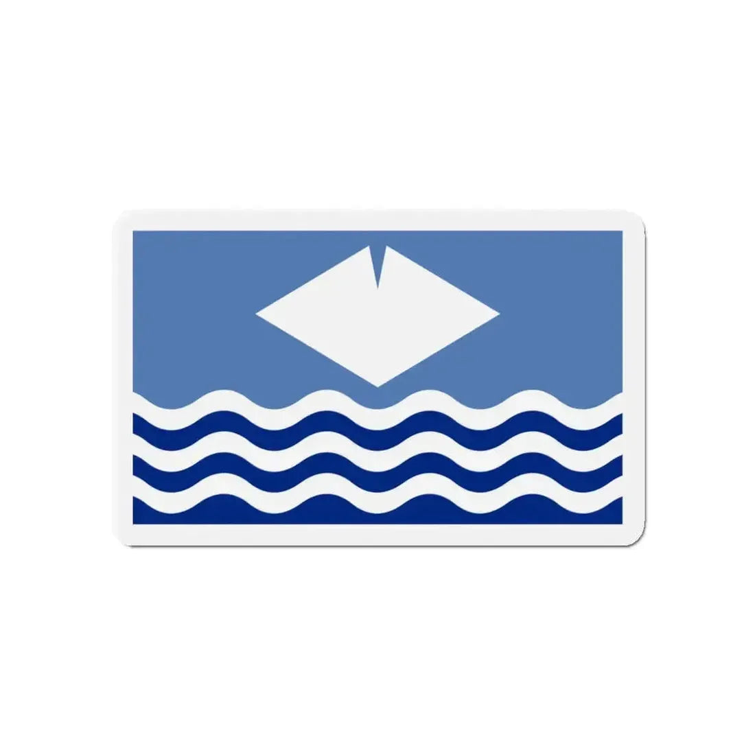 Flag of Isle of Wight UK - Refrigerator Magnet - The Sticker Space