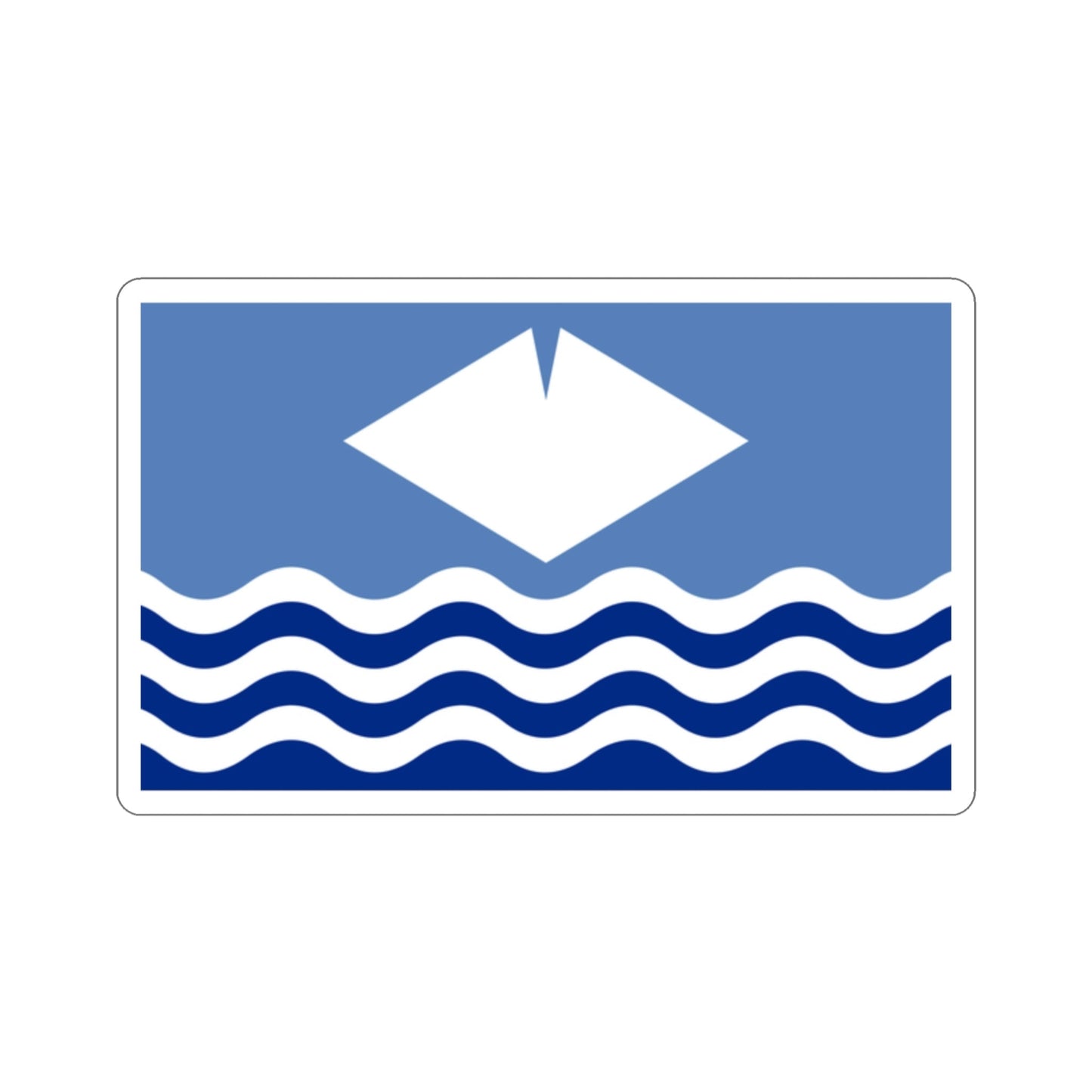 Flag of Isle of Wight UK STICKER Vinyl Die-Cut Decal-2 Inch-The Sticker Space