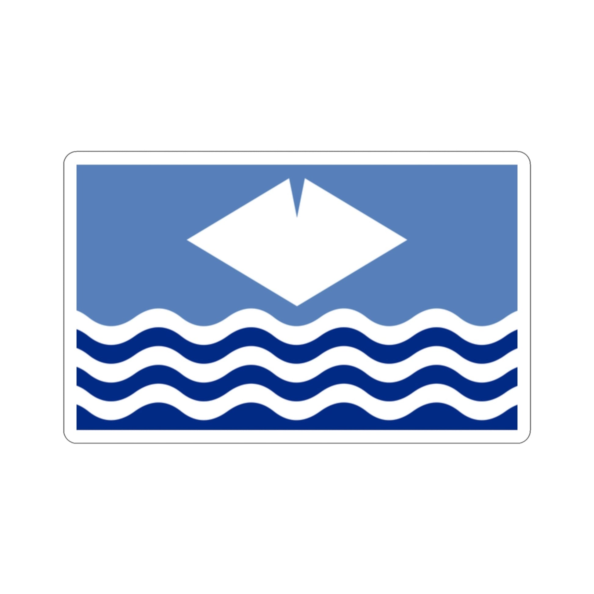 Flag of Isle of Wight UK STICKER Vinyl Die-Cut Decal-2 Inch-The Sticker Space