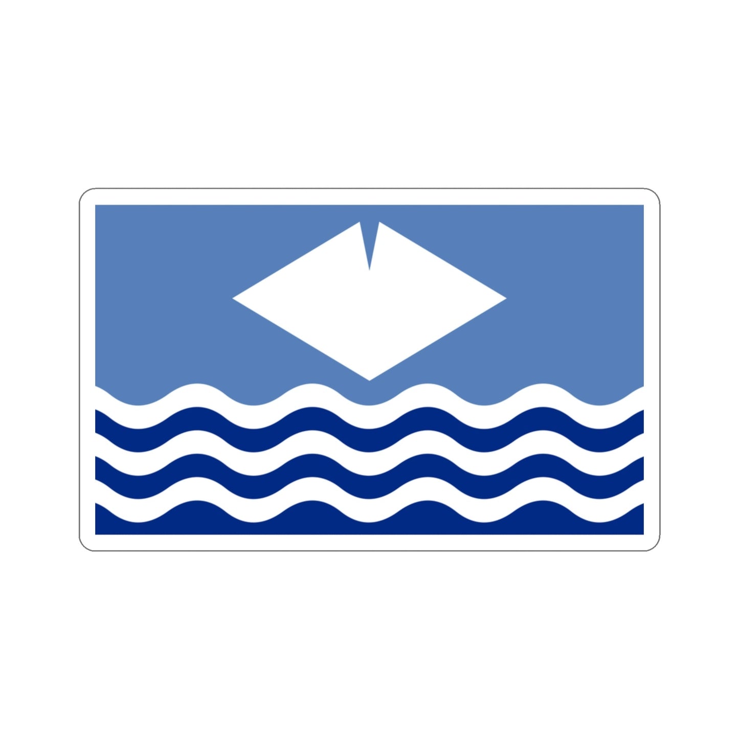 Flag of Isle of Wight UK STICKER Vinyl Die-Cut Decal-3 Inch-The Sticker Space