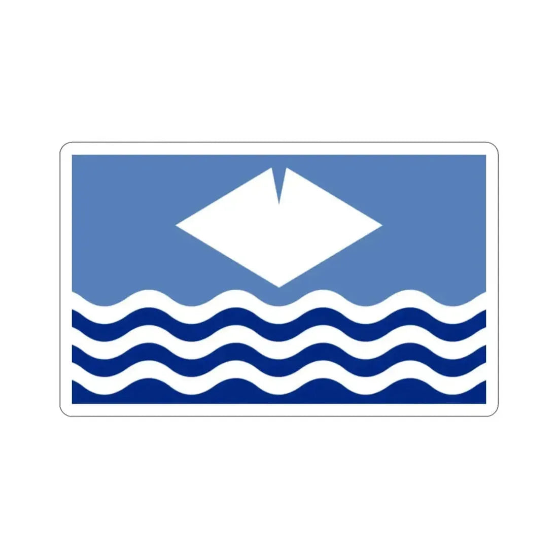 Flag of Isle of Wight UK STICKER Vinyl Die-Cut Decal - The Sticker Space