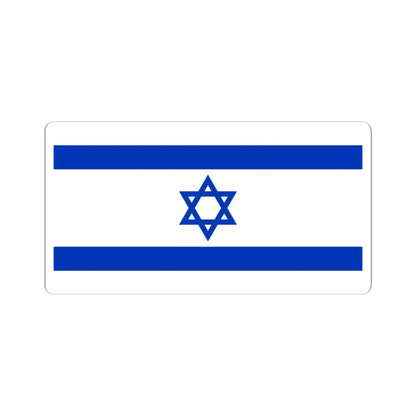 Flag of Israel 1-2 (Israel) STICKER Vinyl Kiss-Cut Decal 3 Inch White - The Sticker Space