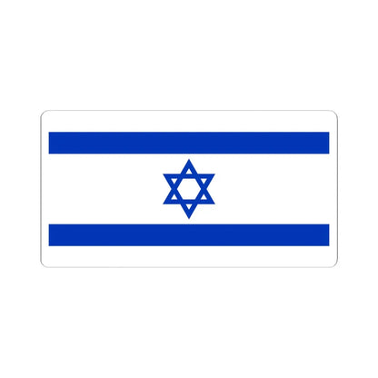 Flag of Israel 1-2 (Israel) STICKER Vinyl Kiss-Cut Decal 4 Inch White - The Sticker Space