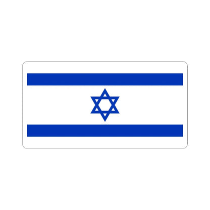 Flag of Israel 1-2 (Israel) STICKER Vinyl Kiss-Cut Decal 6 Inch White - The Sticker Space