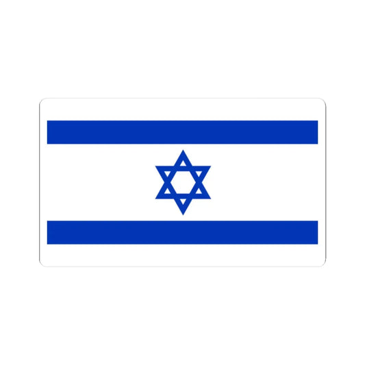 Flag of Israel 16-9 (Israel) STICKER Vinyl Kiss-Cut Decal 2 Inch White - The Sticker Space