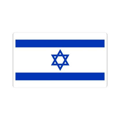 Flag of Israel 16-9 (Israel) STICKER Vinyl Kiss-Cut Decal 3 Inch White - The Sticker Space