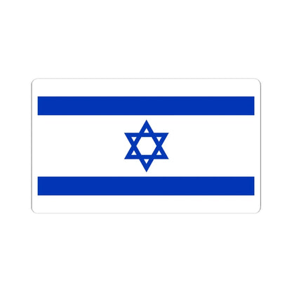 Flag of Israel 16-9 (Israel) STICKER Vinyl Kiss-Cut Decal 4 Inch White - The Sticker Space