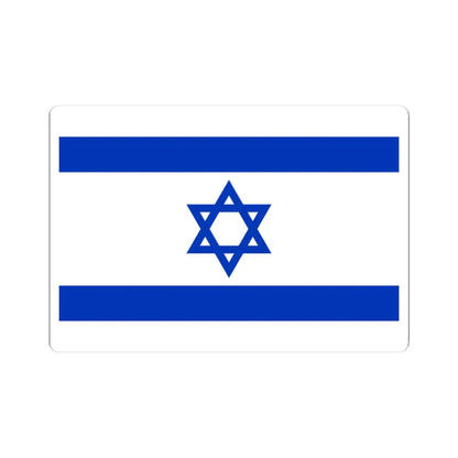 Flag of Israel 3-2 (Israel) STICKER Vinyl Kiss-Cut Decal 3 Inch White - The Sticker Space
