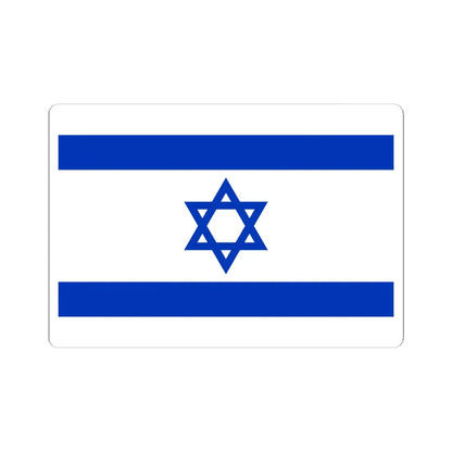 Flag of Israel 3-2 (Israel) STICKER Vinyl Kiss-Cut Decal 6 Inch White - The Sticker Space