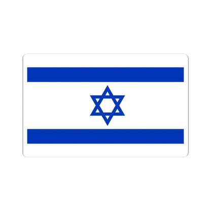 Flag of Israel 3-5 (Israel) STICKER Vinyl Kiss-Cut Decal 4 Inch White - The Sticker Space