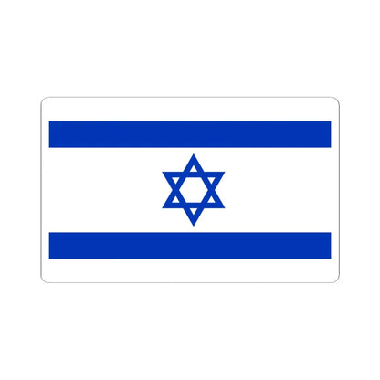 Flag of Israel 3-5 (Israel) STICKER Vinyl Kiss-Cut Decal 6 Inch White - The Sticker Space