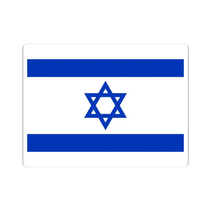 Flag of Israel as Paths (Israel) STICKER Vinyl Kiss-Cut Decal 4 Inch White - The Sticker Space
