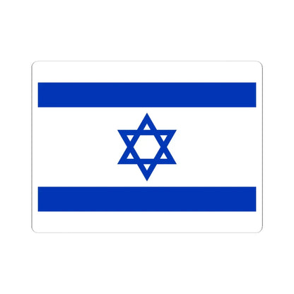 Flag of Israel as Paths (Israel) STICKER Vinyl Kiss-Cut Decal 6 Inch White - The Sticker Space