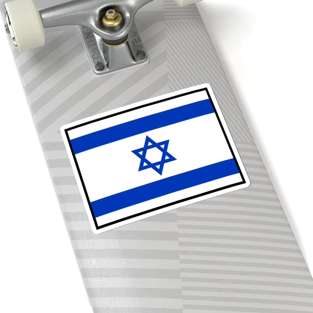 Flag of Israel bordered (Israel) STICKER Vinyl Kiss-Cut Decal - The Sticker Space