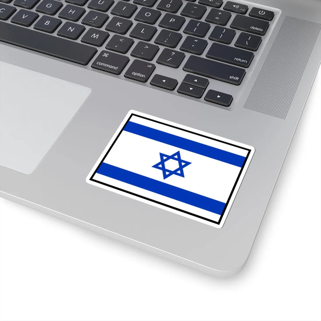 Flag of Israel bordered (Israel) STICKER Vinyl Kiss-Cut Decal - The Sticker Space