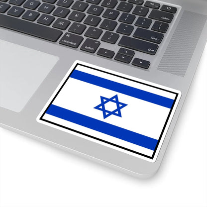 Flag of Israel bordered (Israel) STICKER Vinyl Kiss-Cut Decal - The Sticker Space