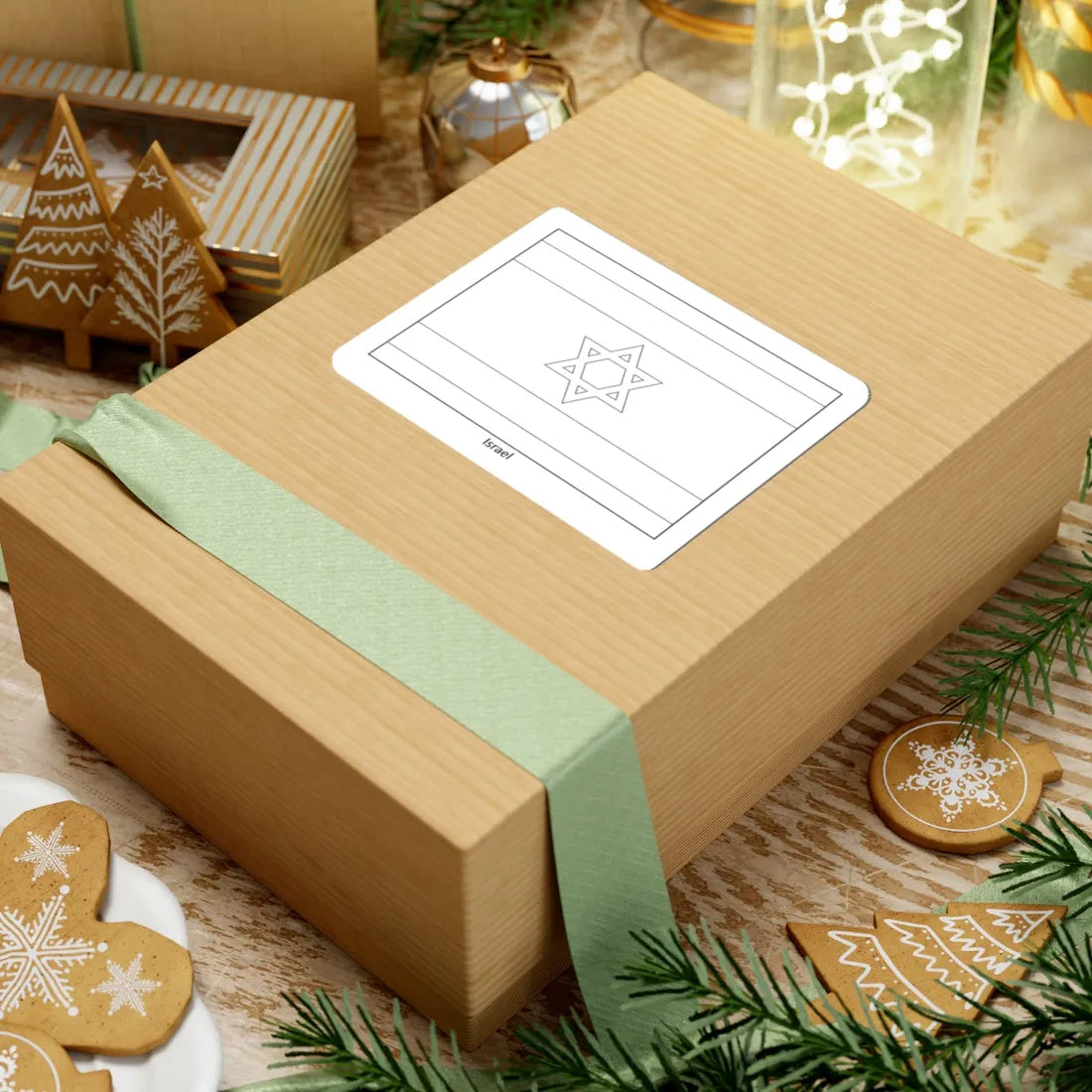 Flag of Israel colouring page (Israel) STICKER Vinyl Kiss-Cut Decal - The Sticker Space