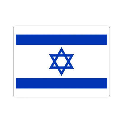 Flag of Israel (Israel) STICKER Vinyl Kiss-Cut Decal 3 Inch White - The Sticker Space