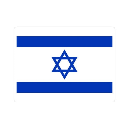 Flag of Israel (Israel) STICKER Vinyl Kiss-Cut Decal 4 Inch White - The Sticker Space