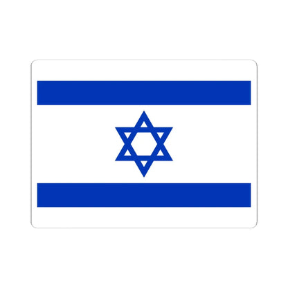 Flag of Israel (Israel) STICKER Vinyl Kiss-Cut Decal 6 Inch White - The Sticker Space