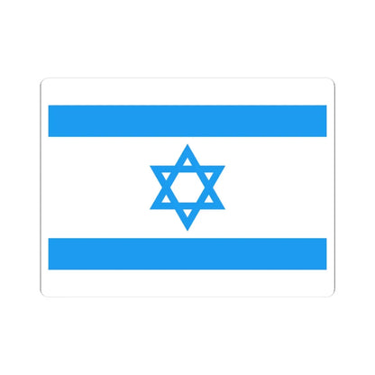 Flag of Israel Light Blue (Israel) STICKER Vinyl Kiss-Cut Decal 3 Inch White - The Sticker Space