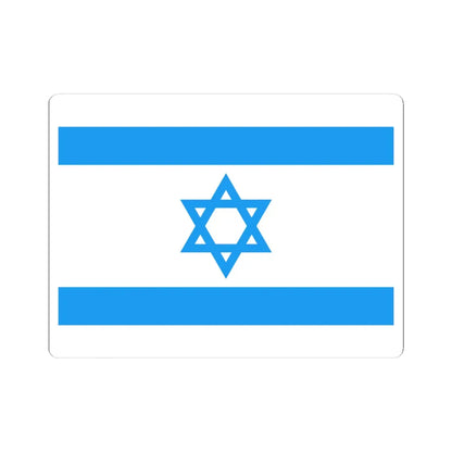 Flag of Israel Light Blue (Israel) STICKER Vinyl Kiss-Cut Decal 4 Inch White - The Sticker Space