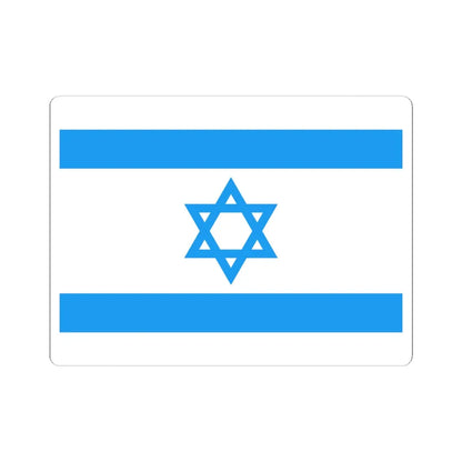 Flag of Israel Light Blue (Israel) STICKER Vinyl Kiss-Cut Decal 6 Inch White - The Sticker Space