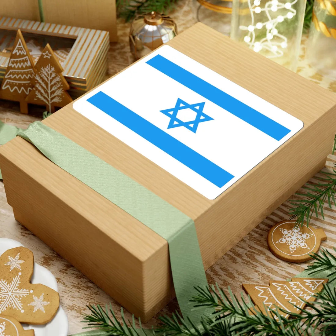 Flag of Israel Light Blue (Israel) STICKER Vinyl Kiss-Cut Decal - The Sticker Space