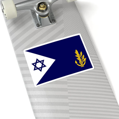 Flag of Israel Navy Commander in Chief at Sea (Israel) STICKER Vinyl Kiss-Cut Decal - The Sticker Space