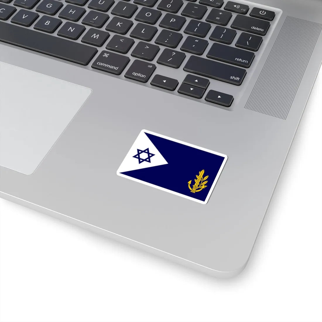 Flag of Israel Navy Commander in Chief at Sea (Israel) STICKER Vinyl Kiss-Cut Decal - The Sticker Space