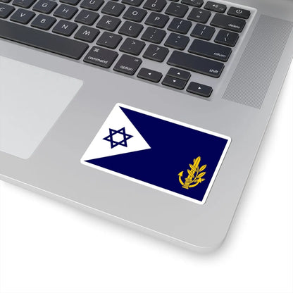 Flag of Israel Navy Commander in Chief at Sea (Israel) STICKER Vinyl Kiss-Cut Decal - The Sticker Space