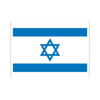Flag of Israel Pale Blue (Israel) STICKER Vinyl Kiss-Cut Decal 3 Inch White - The Sticker Space