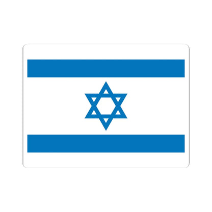 Flag of Israel Pale Blue (Israel) STICKER Vinyl Kiss-Cut Decal 4 Inch White - The Sticker Space
