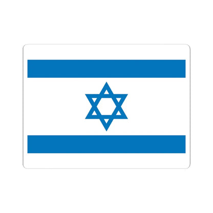 Flag of Israel Pale Blue (Israel) STICKER Vinyl Kiss-Cut Decal 6 Inch White - The Sticker Space