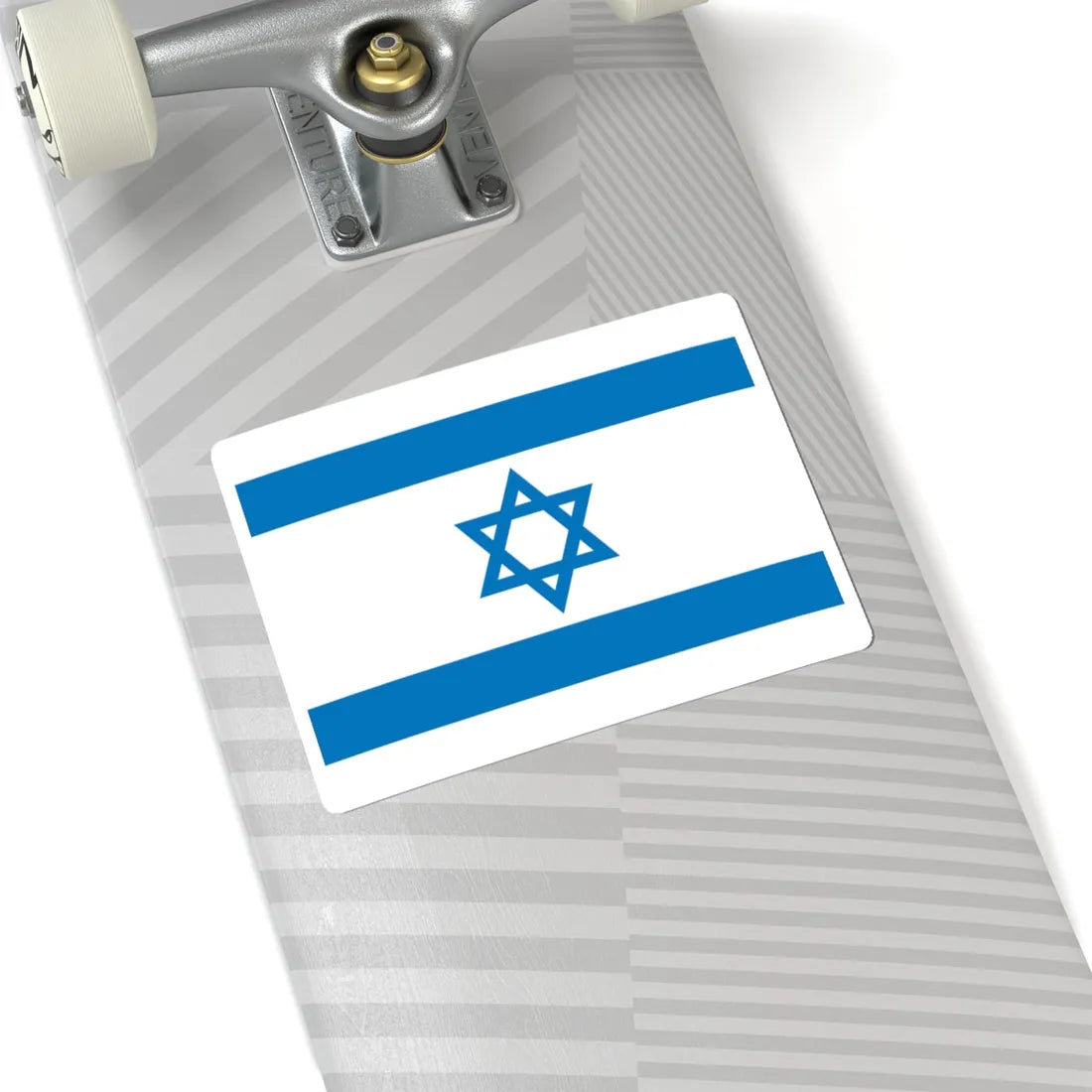 Flag of Israel Pale Blue (Israel) STICKER Vinyl Kiss-Cut Decal - The Sticker Space
