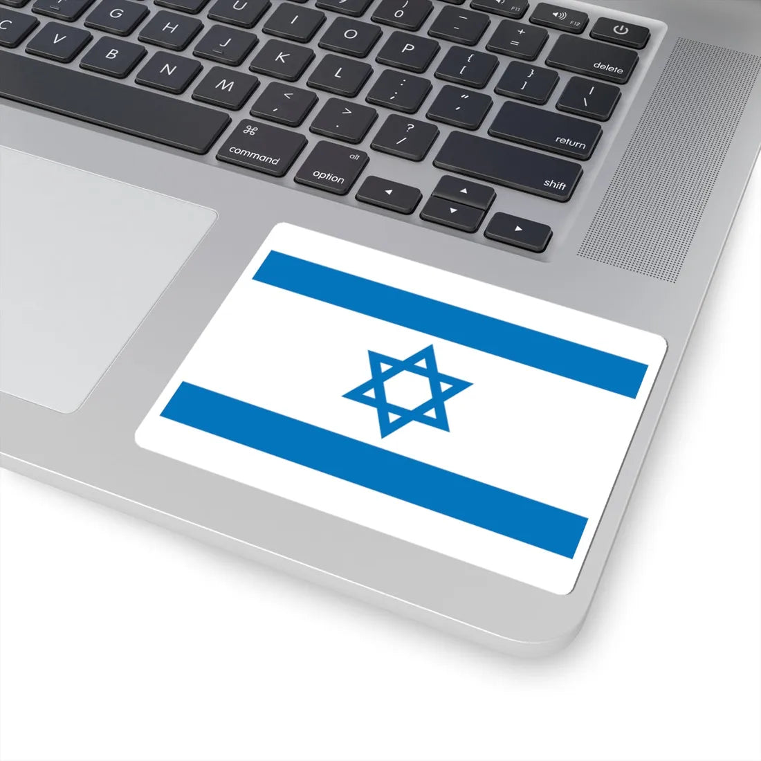 Flag of Israel Pale Blue (Israel) STICKER Vinyl Kiss-Cut Decal - The Sticker Space