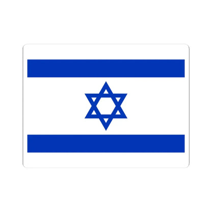 Flag of Israel simplified (Israel) STICKER Vinyl Kiss-Cut Decal 3 Inch White - The Sticker Space