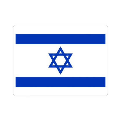 Flag of Israel simplified (Israel) STICKER Vinyl Kiss-Cut Decal 4 Inch White - The Sticker Space