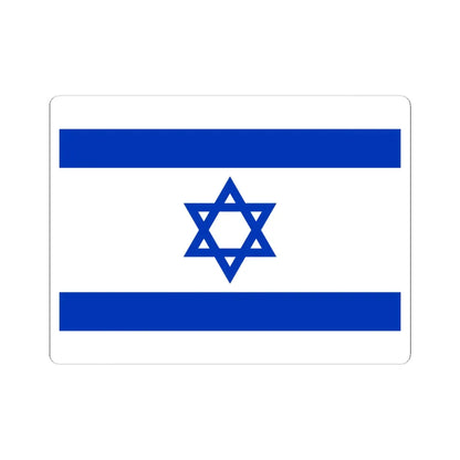 Flag of Israel simplified (Israel) STICKER Vinyl Kiss-Cut Decal 6 Inch White - The Sticker Space