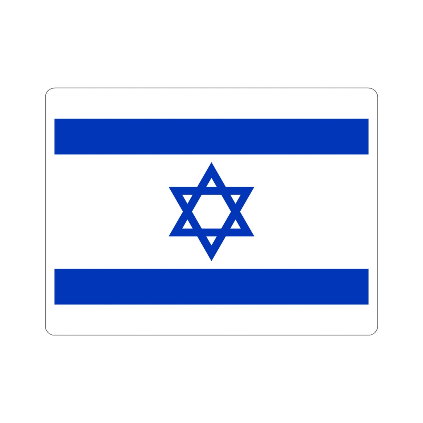 Flag of Israel STICKER Vinyl Die-Cut Decal-4 Inch-The Sticker Space