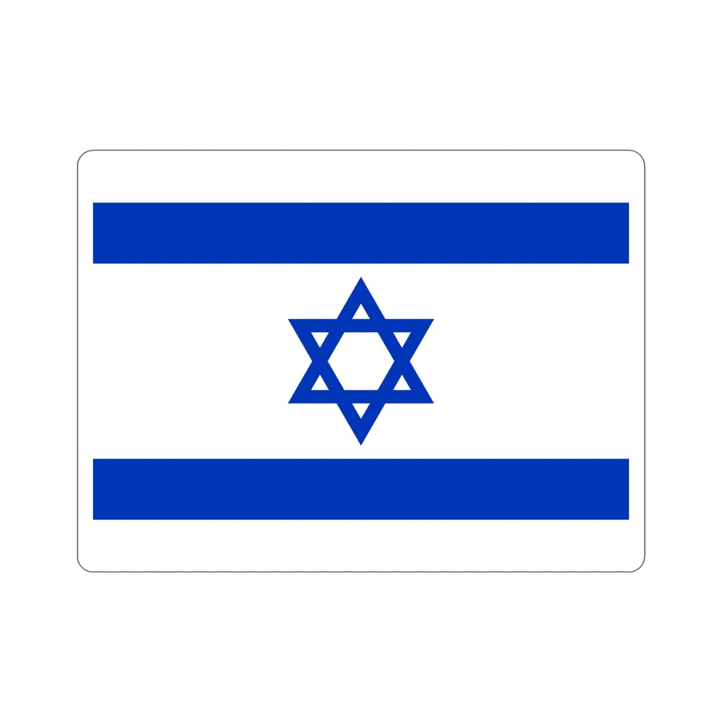 Flag of Israel STICKER Vinyl Die-Cut Decal-5 Inch-The Sticker Space