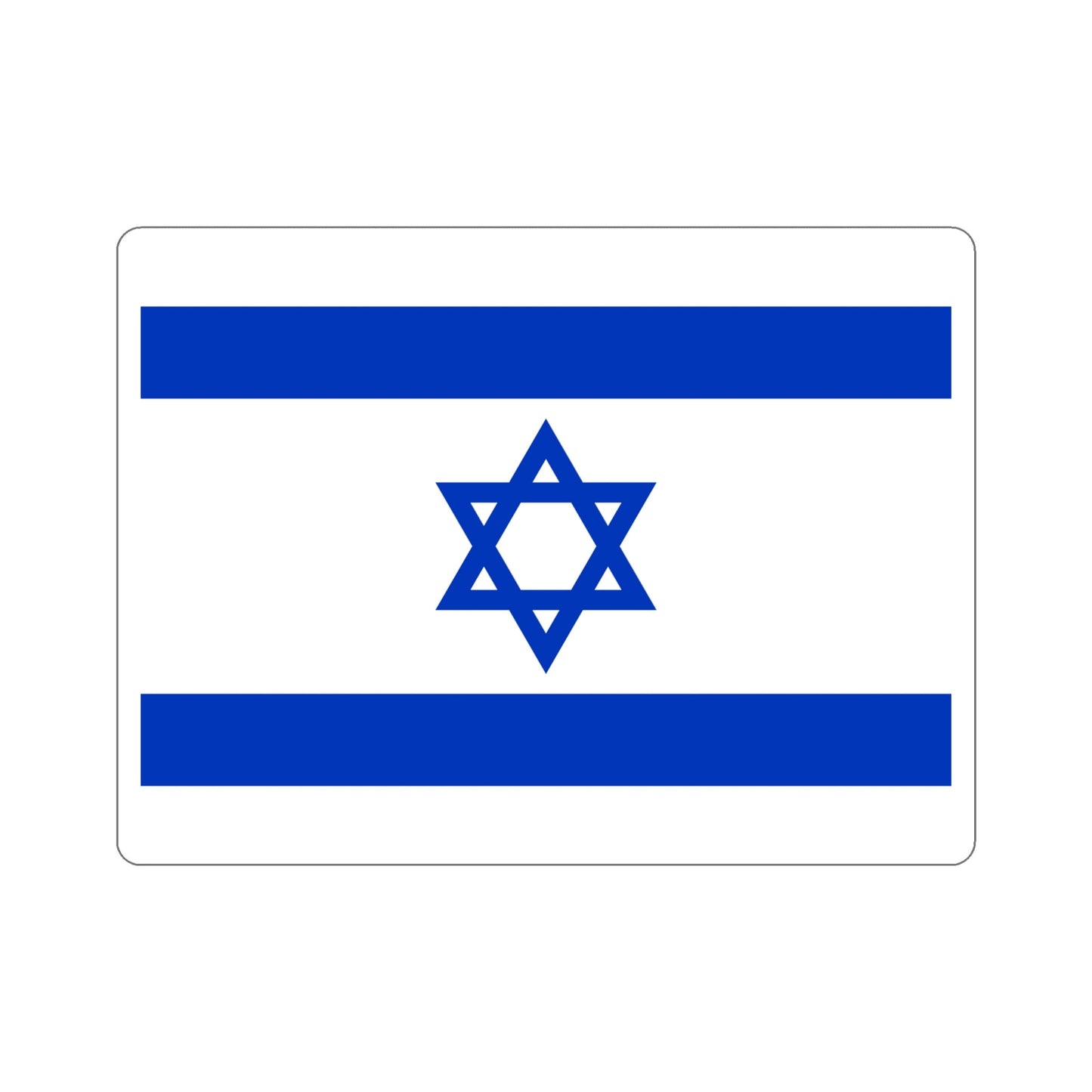 Flag of Israel STICKER Vinyl Die-Cut Decal-6 Inch-The Sticker Space