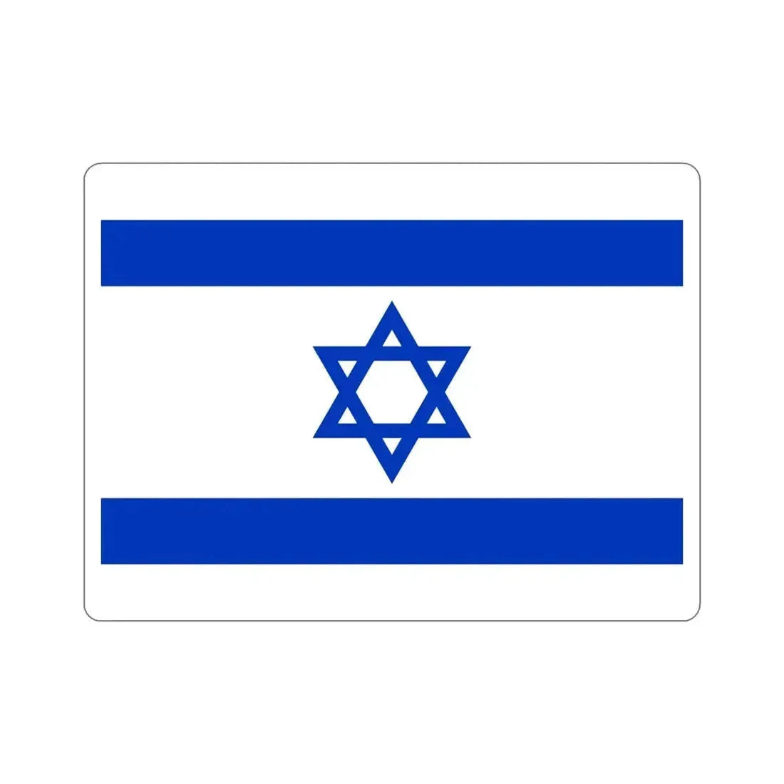 Flag of Israel STICKER Vinyl Die-Cut Decal - The Sticker Space