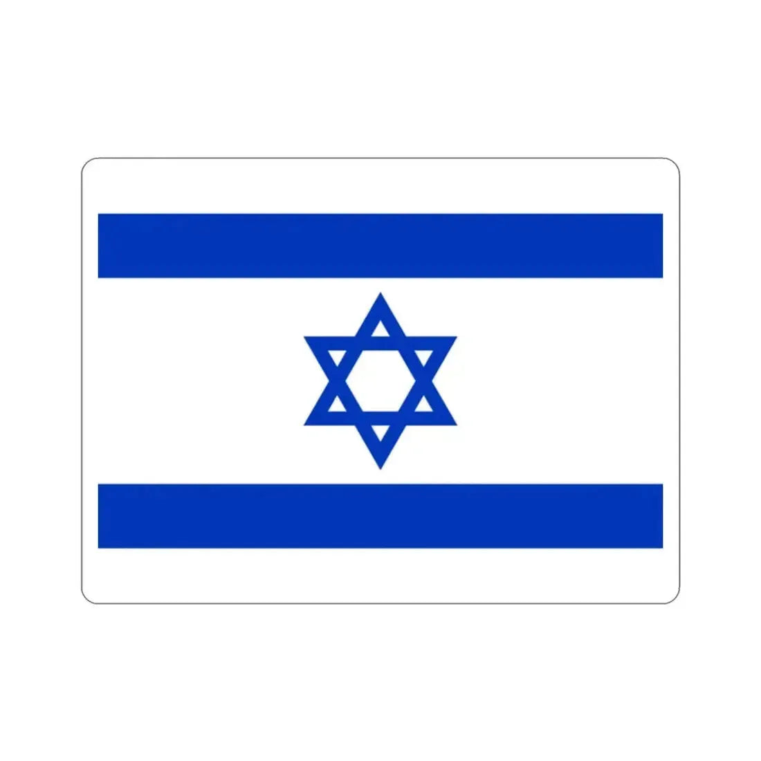 Flag of Israel STICKER Vinyl Die-Cut Decal - The Sticker Space