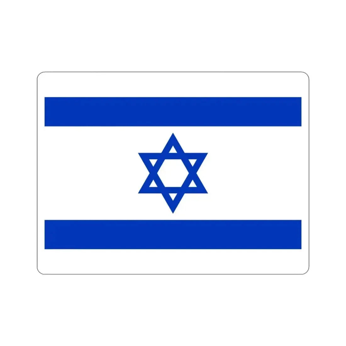 Flag of Israel STICKER Vinyl Die-Cut Decal - The Sticker Space